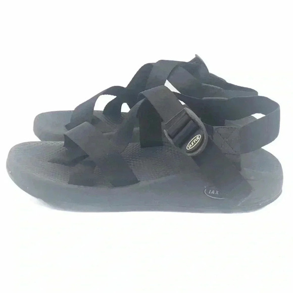 IAXYUE BLACK STRAPY COMFORT HIKING SANDALS BOYS SIZE 3 OUTDOOR TRAIL SHOES - Picture 9 of 15
